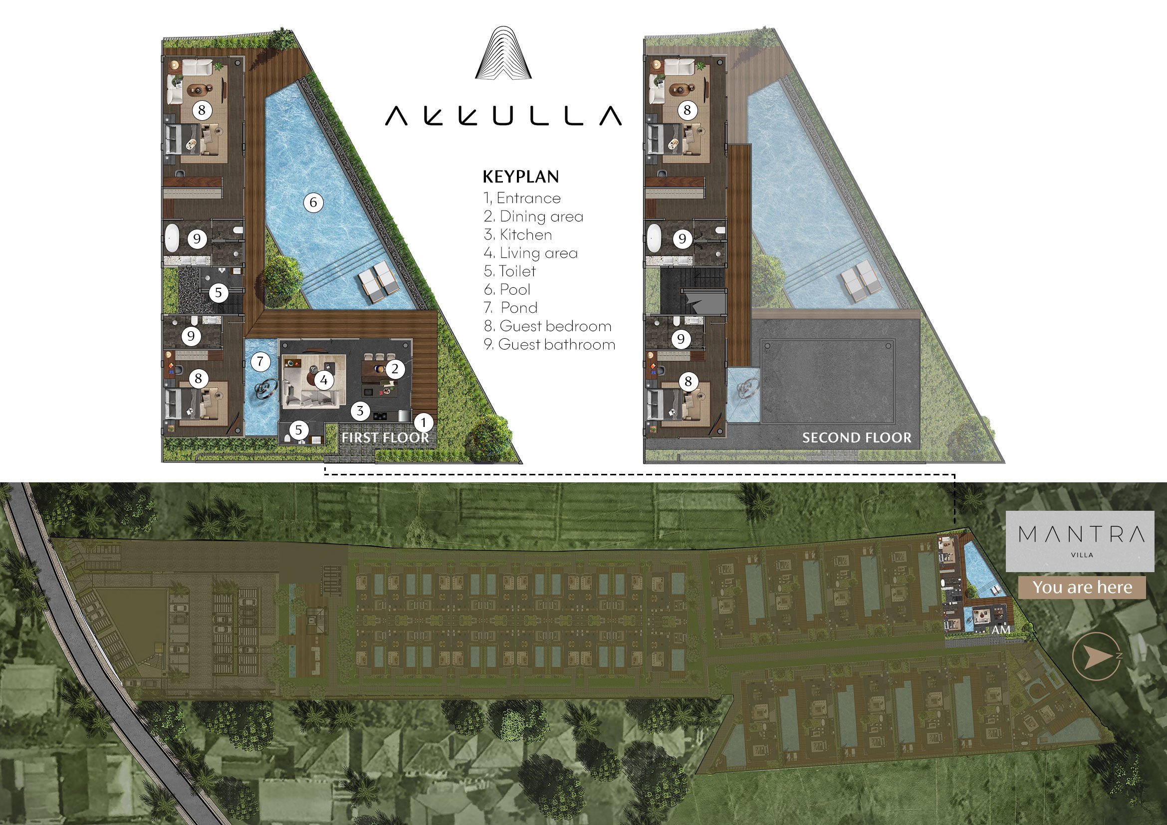Akkulla - four bedroom villa Floorplan